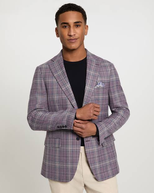Purple Plaid Sport Coat