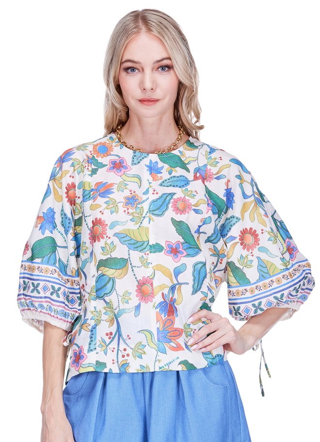 Festival Florals Gored Top