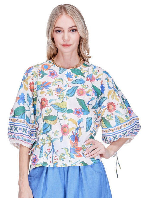 Festival Florals Gored Top