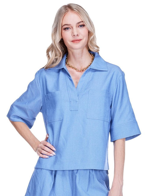 Denim Pocket Overshirt