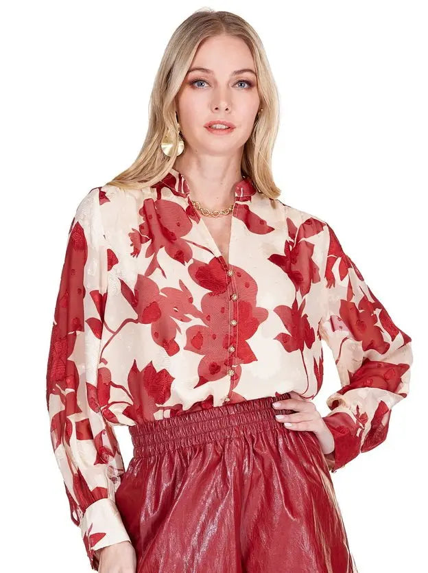 Autumn Floral Blouse JOY JOY