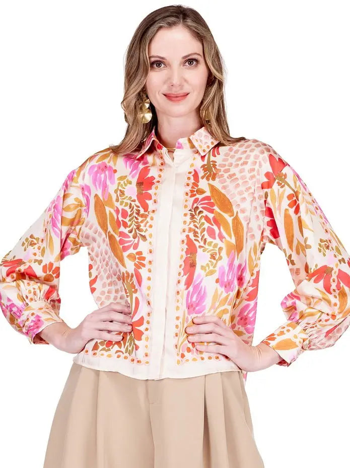 Floral Oversized Blouse JOY JOY
