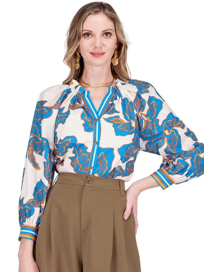 Bold Rivera Ruffles Top Jade Melody Tam