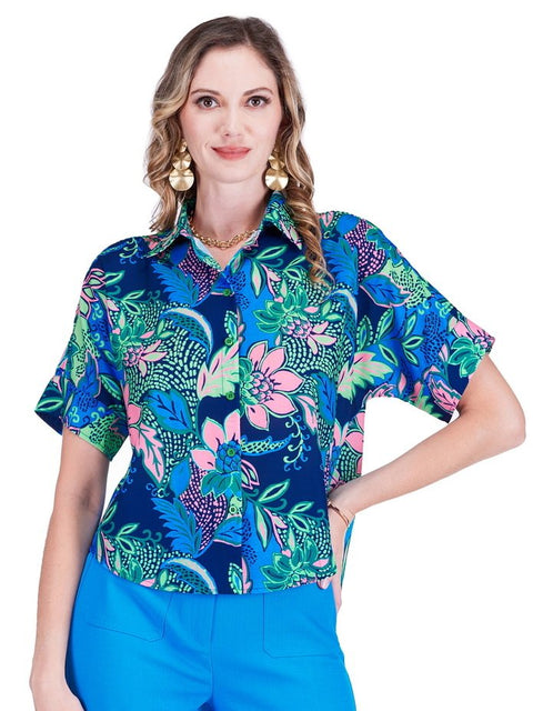 Vivid Vines Batwing Blouse