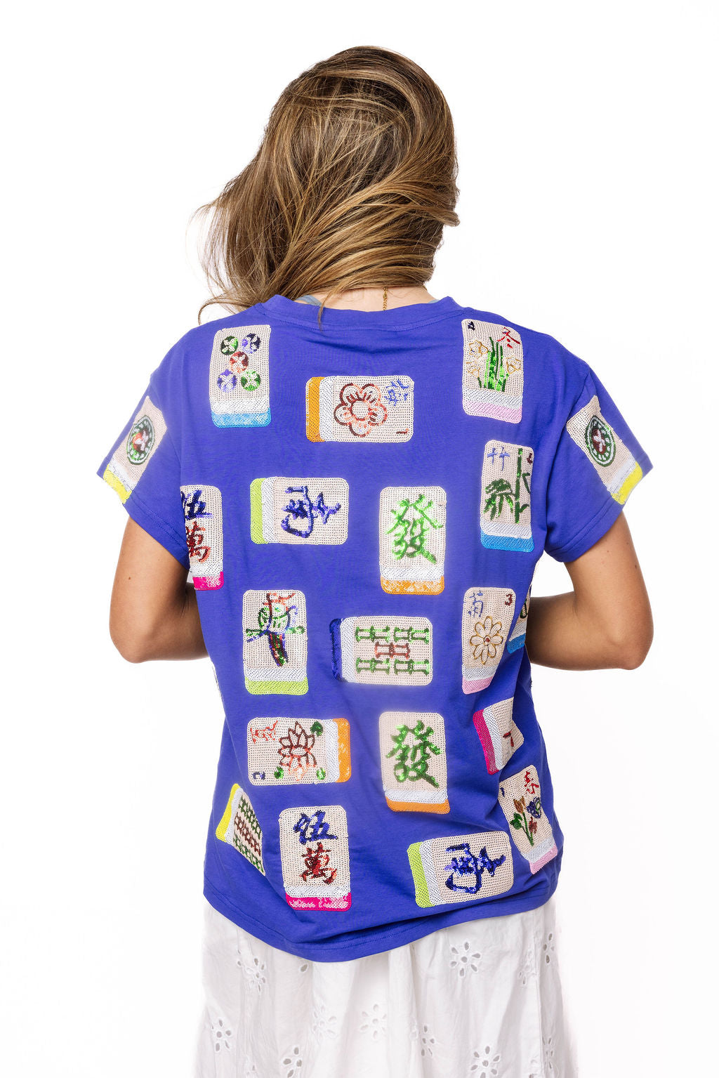 Royal Blue Mahjong Tile Tee