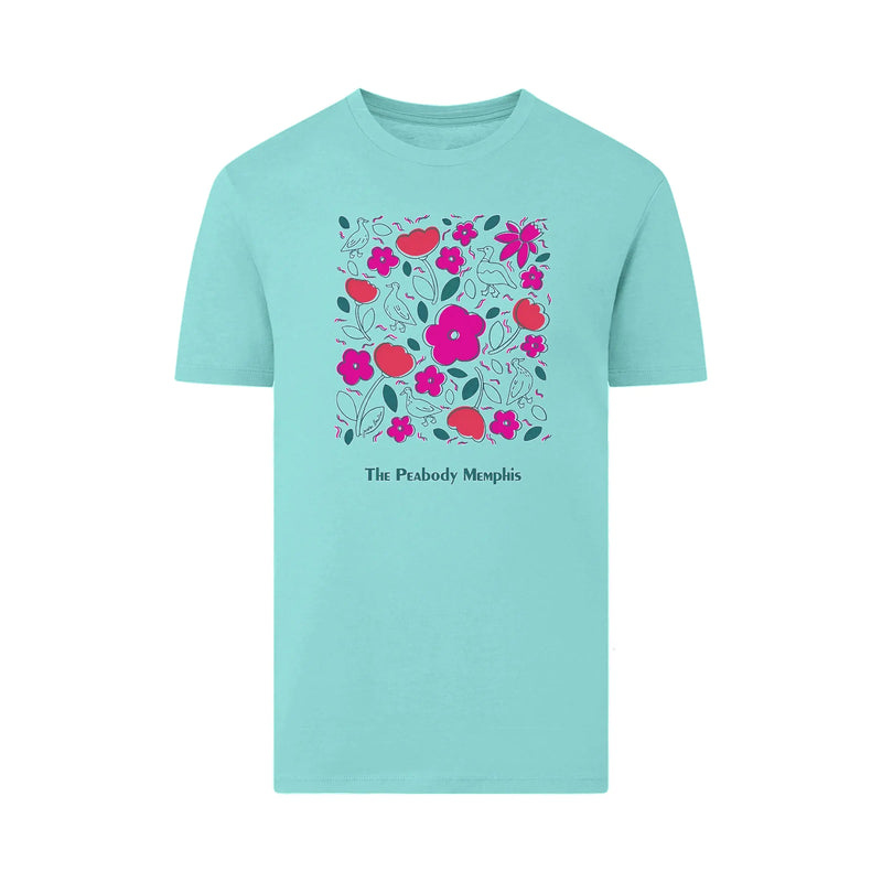 Lansky X Justin Bowles Peabody T-Shirt - Aqua Lansky Bros.