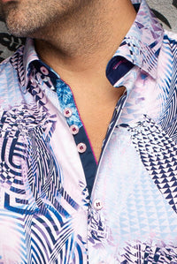 Badesi Pink Abstract Shirt