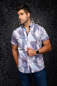 Badesi Pink Abstract Shirt
