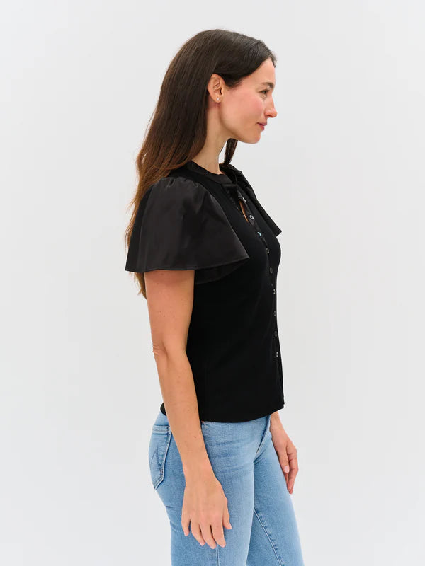 Maren Flutter Top - Black