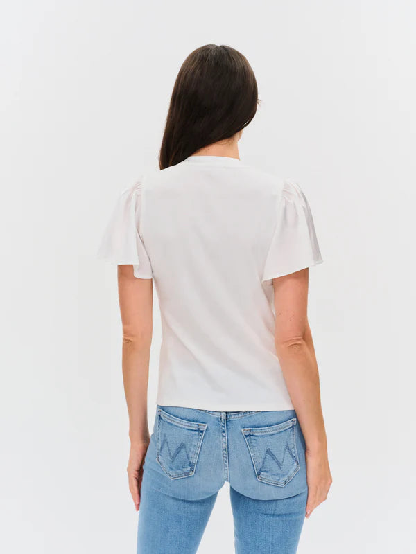 Maren Flutter Top - White