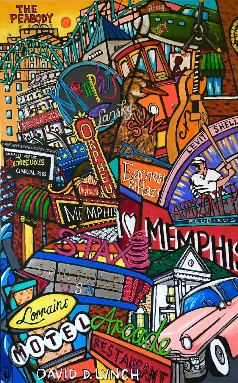 Memphis Landmarks Poster by David Lynch