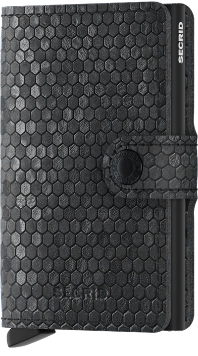 Hexagon Black Miniwallet