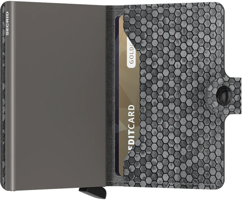 Hexagon Grey Miniwallet