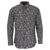 Morris Madrid Paisley Sport Shirt - Smoke Lords of Harlech