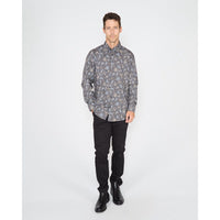 Morris Madrid Paisley Sport Shirt - Smoke Lords of Harlech