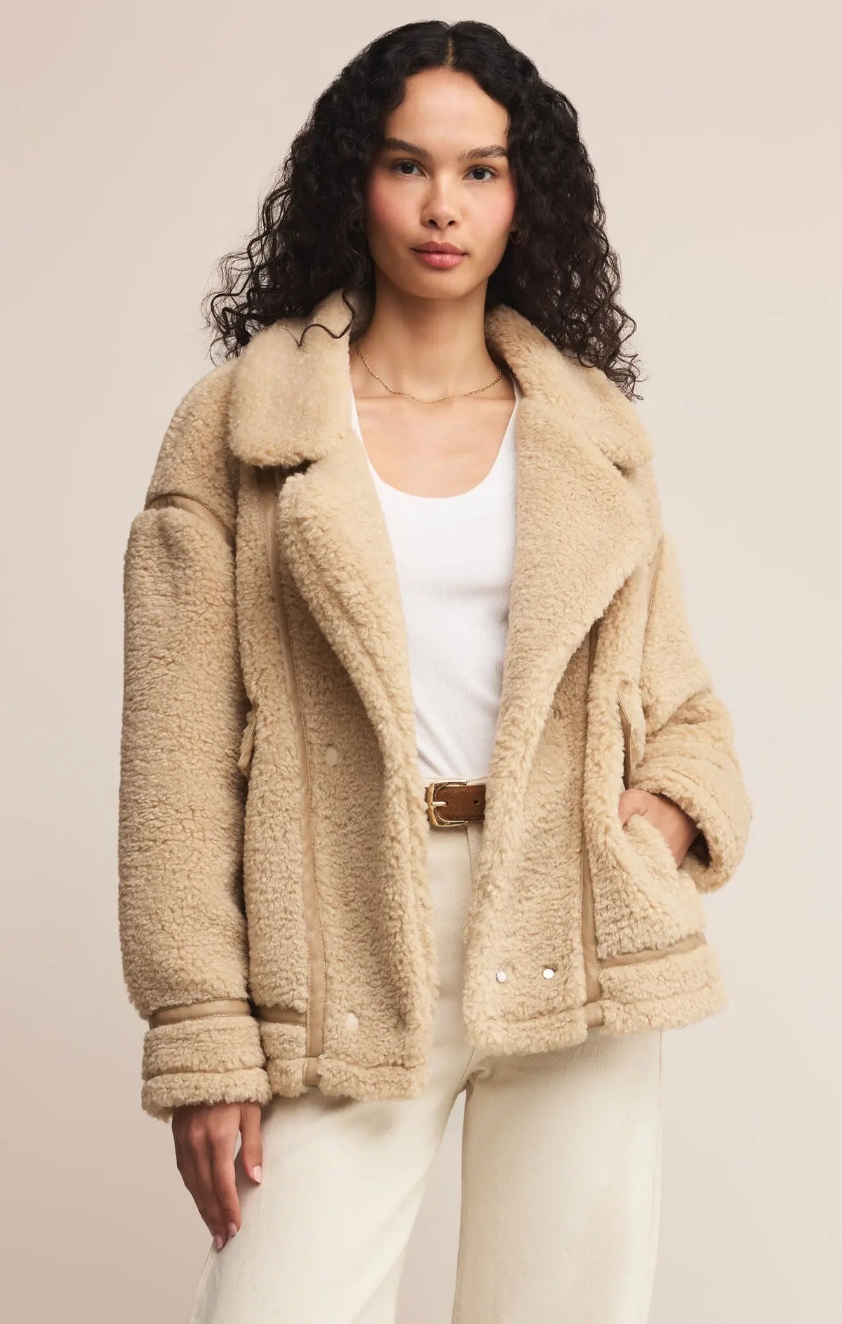 Ari Fossil Sherpa Coat Z Supply