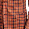Titan Orange Plaid Knit Sport Coat
