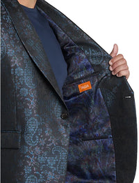 Black Multi Jacquard Sport Coat