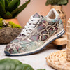 Peri Python Embossed Calfskin Sneakers Multi Blue