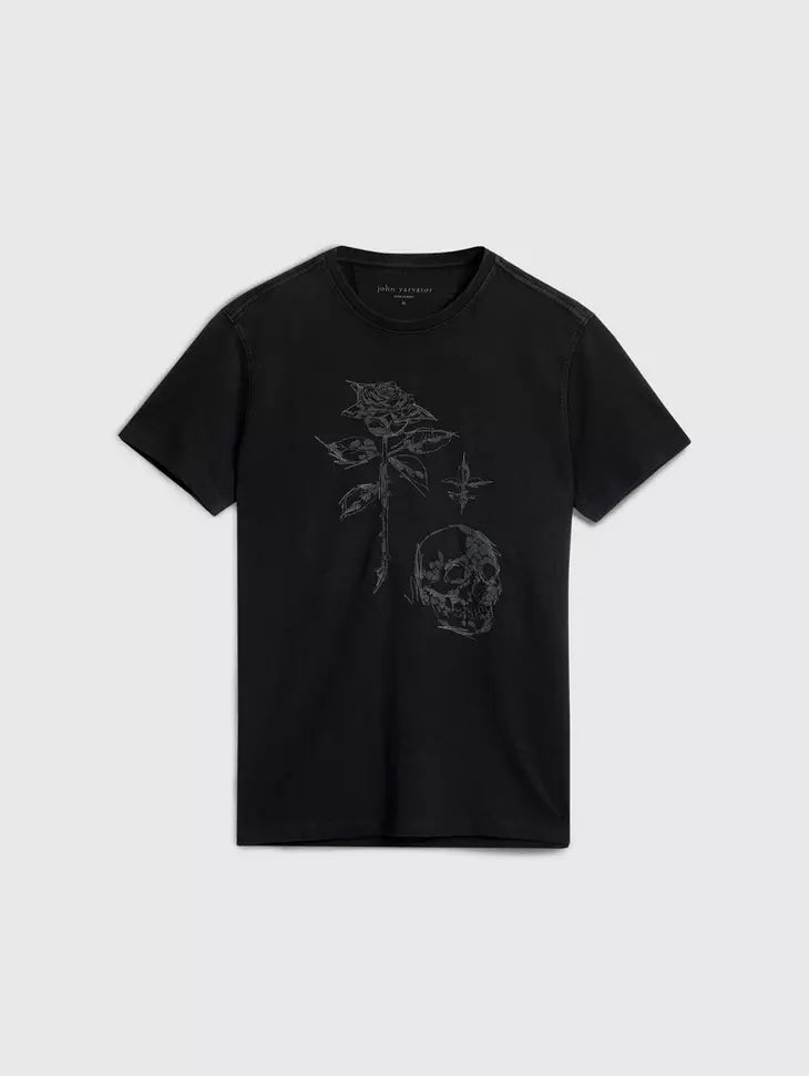 Rose and Skull Tee