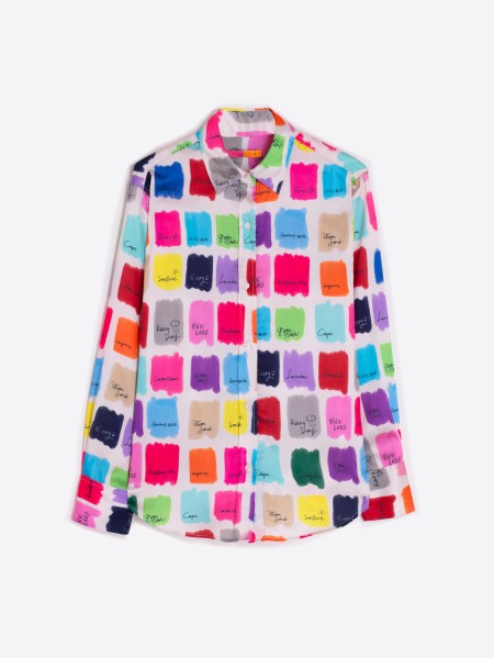 Donia Multicolor Watercolor Shirt