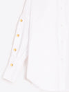 White Shirt with Gold Sleeve Buttons Vilagallo