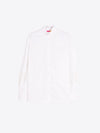 WHITE POPLIN SHIRT WITH LACE SLEEVES Vilagallo