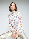 WHITE SHIRT MATCHBOX PRINT Vilagallo