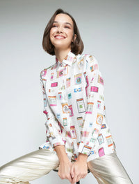 WHITE SHIRT MATCHBOX PRINT Vilagallo