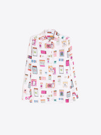 WHITE SHIRT MATCHBOX PRINT Vilagallo