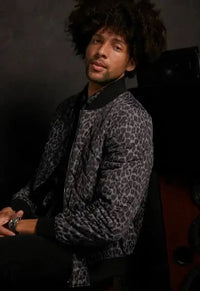 DON LEOPARD REVERSIBLE JACKET - BLACK Lords of Harlech