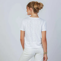 Celia Perfect Length Tee in White