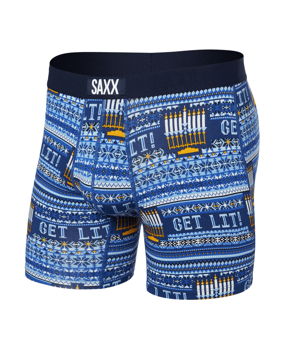 Vibe Super Soft Boxer Brief 5" - Hannukah Sweater