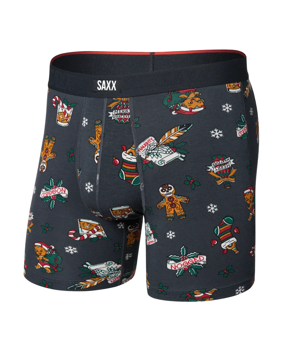 Everyday Boxer Brief 6" - Holiday Flash-Ebony