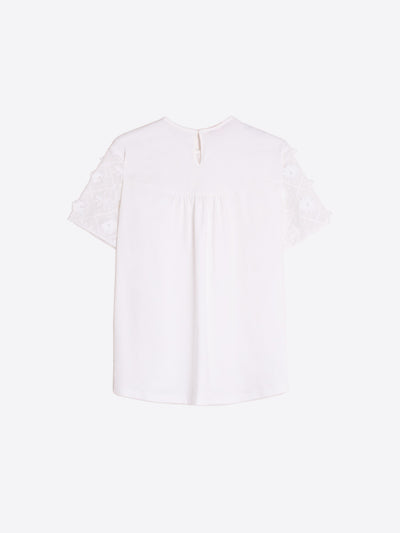 Darzie Embroidered Flower T-Shirt