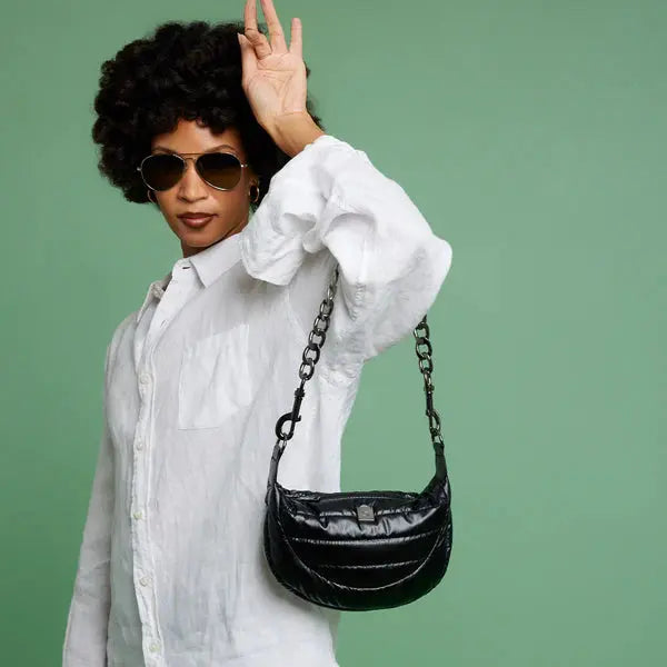 Tiny Dancer Handbag - Pearl Black Think Royln