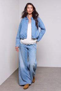 BLUE THREAD Bubble Hem Denim Jacket