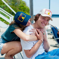 Lucky Duck Trucker Hat - Indigo