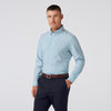 Leeward Dress Shirt - Steele Blue Tonal Texture