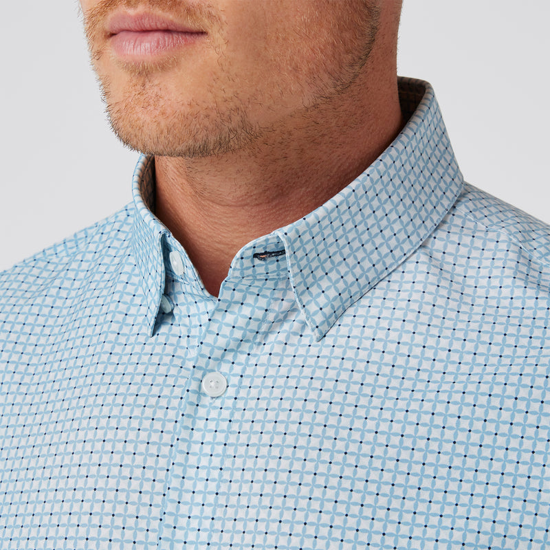 Leeward Dress Shirt - Steele Blue Tonal Texture