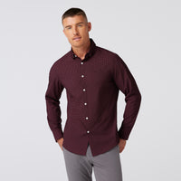 Leeward Dress Shirt - Wine Clover