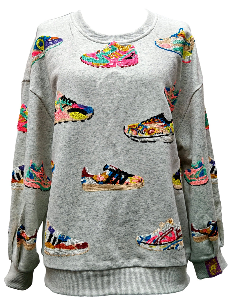 Grey Neon Sneaker Sweatshirt