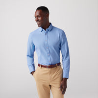 Bateman Dress Shirt - Cornflower Twill