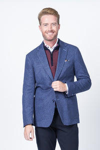 Gerrard Blue Knit Blazer