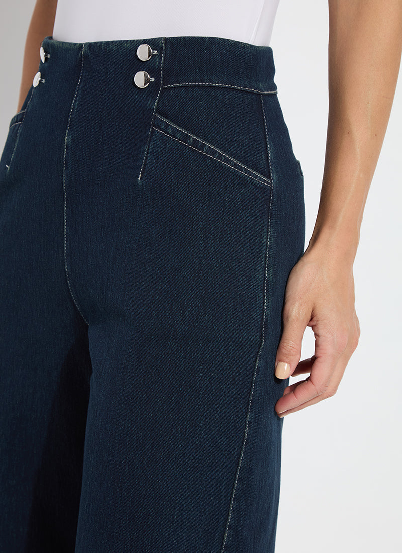 Dion Sailor Crop Palazzo Jeans Lysse