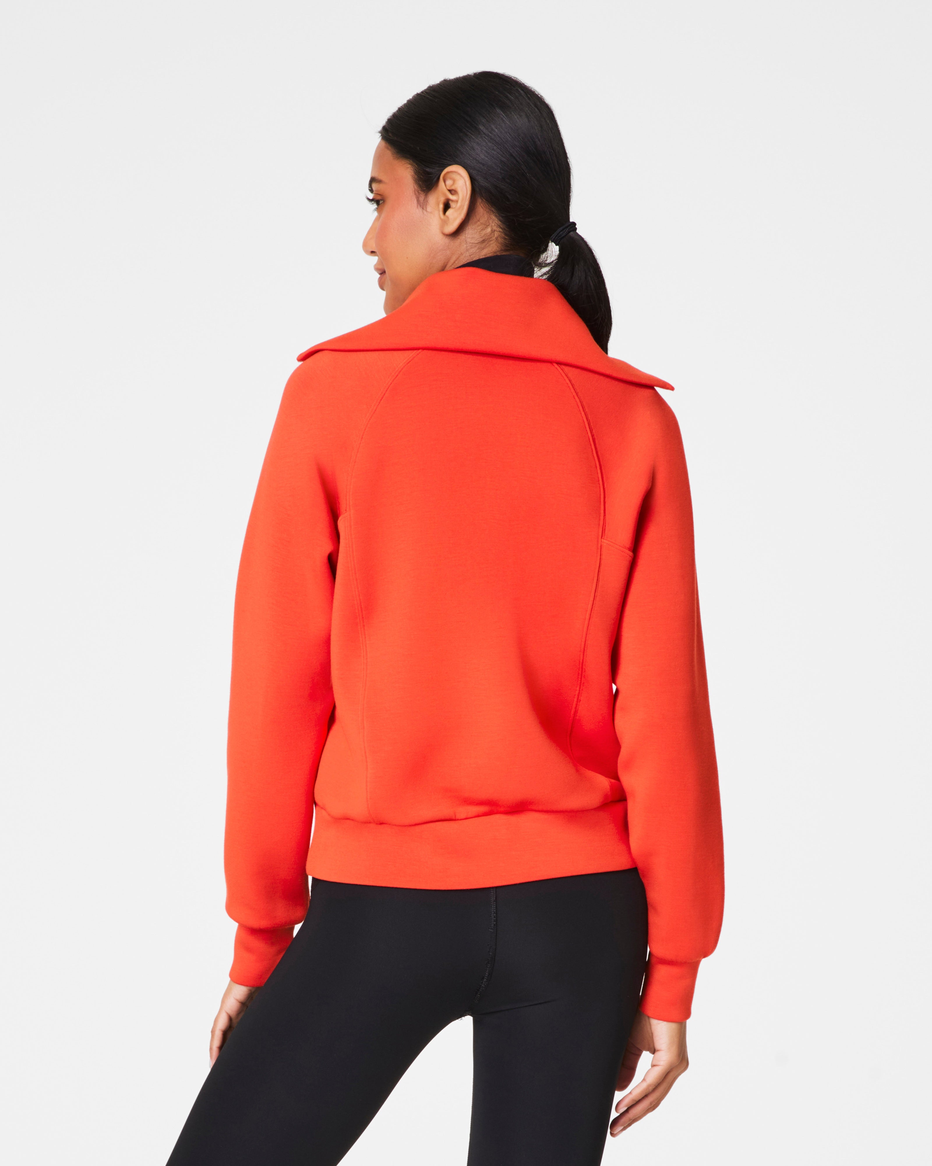 AirEssentials Half Zip- Poppy - Lansky Bros. | Spanx