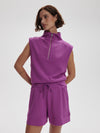 Magnolia Half Zip Tank 2.0 - Striking Purple