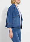 Jeanne Cropped Denim Trench