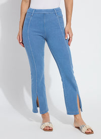 Britt Flare Split Ankle Denim - Bleached