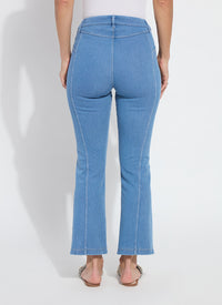 Britt Flare Split Ankle Denim - Bleached